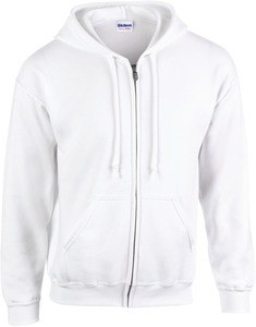 Gildan GI18600 - Heavy Blend Adult Full Zip Hooded Sweatshirt White