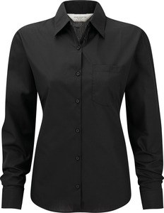 Russell Collection RU934F - Ladies Long Sleeve Polycotton Easy Care Poplin Shirt