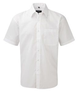 Russell Collection J935M - Short sleeve polycotton easycare poplin shirt