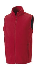 Russell Europe R-872M-0 - Mens Gilet Outdoor Fleece Classic Red