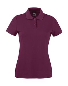 Fruit of the Loom 63-212-0 - Ladies Polo Mischgewebe Burgundy