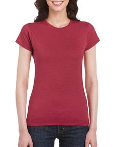 Gildan 64000L - Women's RingSpun Short Sleeve T-Shirt Antique Cherry Red
