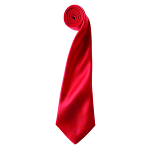Premier PR750 - 'Colours' Satin Tie Red