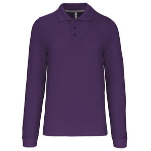 Kariban K243 - MEN'S LONG SLEEVE PIQUE POLO SHIRT Purple