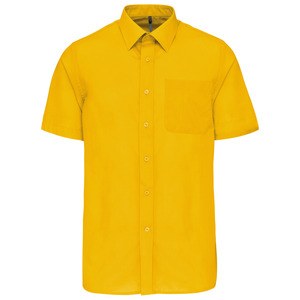 Kariban K551 - ACE - MEN'S SHORT SLEEVE EASY CARE POLYCOTTON POPLIN SHIRT Yellow