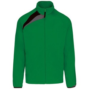 ProAct PA307 - JUNIORS TRACK TOP Dark Green / Black / Storm Grey