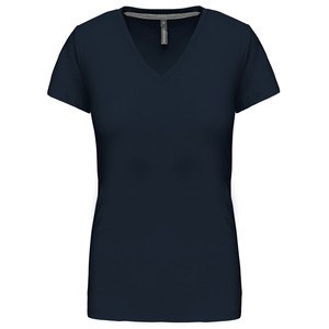 Kariban K381 - LADIES' SHORT SLEEVE V-NECK T-SHIRT Navy/Navy