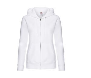 Fruit of the Loom SC62118 - Lady Fit Zip Hooded Sweat (62-118-0) White