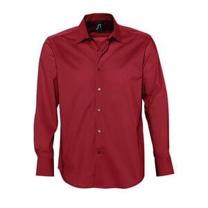 SOL'S 17000 - Brighton Long Sleeve Stretch Men's Shirt Cardinal Red