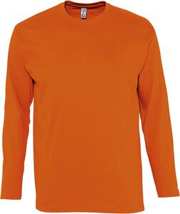 SOL'S 11420 - MONARCH Men's Round Neck Long Sleeve T Shirt Orange