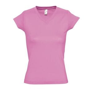 SOL'S 11388 - MOON Women's V Neck T Shirt Orchid Pink