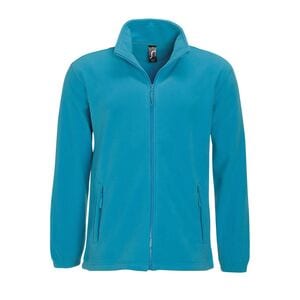 SOL'S 55000 - NORTH Men's Zipped Fleece Jacket Aqua