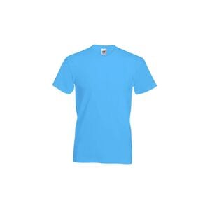 Fruit of the Loom 61-066-0 - V-neck t-shirt Azure Blue