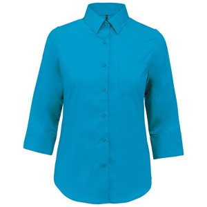 Kariban K558 - Ladies' 3/4 sleeve shirt Bright Turquoise