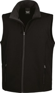 Result R232M - Core Printable Softshell Bodywarmer Black / Black