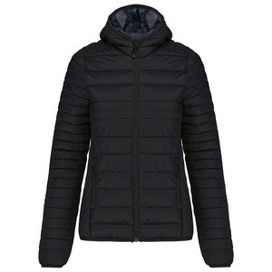 Kariban K6111 - Ladies' lightweight hooded down jacket Black