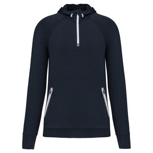 Proact PA360 - 1/4 zip hooded sports sweatshirt Navy