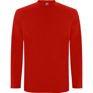 Roly CA1217 - EXTREME Long-sleeve t-shirt in tubular fabric and 4-layer crew neck Red