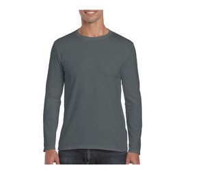 Gildan GN644 - Men's Long Sleeve T-Shirt Charcoal