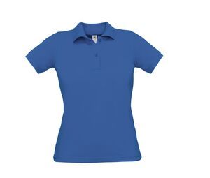 B&C BC412 - Saffron women's polo shirt 100% cotton Royal blue