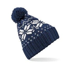 Beechfield BF456 - Snowflake Beanie French Navy/White