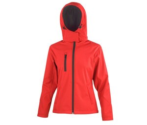 Result RS23F - Ladies' Performance Hooded Jacket Red/Black