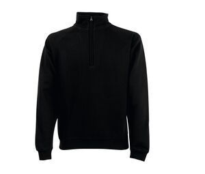 Fruit of the Loom SC276 - Men's Premium Zip-Neck Sweatshirt Black
