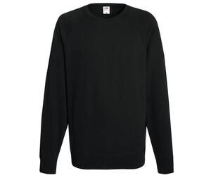 Fruit of the Loom SC360 - Lightweight Raglan Sweat Black