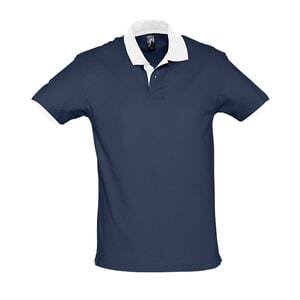 SOL'S 11369 - PRINCE Unisex Polo Shirt French Navy / White