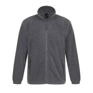 SOL'S 55000 - NORTH Men's Zipped Fleece Jacket Mixed Grey