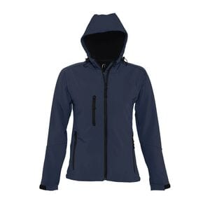 SOL'S 46802 - REPLAY WOMEN Hooded Softshell French Navy