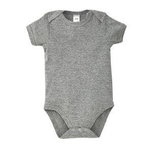 SOL'S 00583 - BAMBINO Baby Bodysuit Mixed Grey