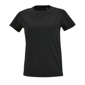 SOL'S 02080 - Imperial FIT WOMEN Round Neck Fitted T Shirt Deep Black