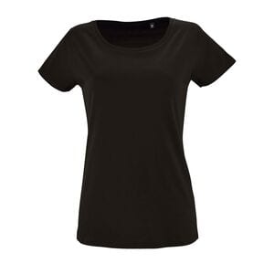 SOL'S 02077 - Milo Women Short Sleeved T Shirt Deep Black