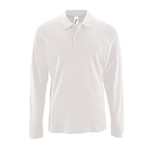 SOL'S 02087 - Perfect Lsl Men Long Sleeve Piqué Polo Shirt White