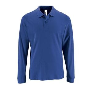 SOL'S 02087 - Perfect Lsl Men Long Sleeve Piqué Polo Shirt Royal Blue