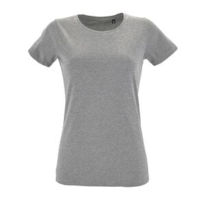 SOL'S 02758 - Regent Fit Women Round Collar Fitted T Shirt Mixed Grey