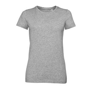 SOL'S 02946 - Millenium Women Round Neck T Shirt Mixed Grey