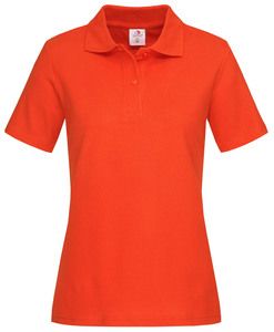 Stedman STE3100 - Women's short-sleeved polo shirt Brilliant Orange