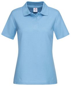 Stedman STE3100 - Women's short-sleeved polo shirt Light Blue