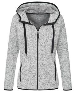 Stedman STE5950 - active knit women's fleece jacket Light Grey Melange