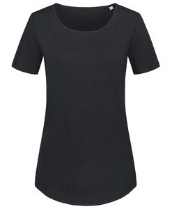 Stedman STE9320 - Crew neck T-shirt for women Stedman - ORGANIC SLUB Black Opal