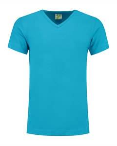 Lemon & Soda LEM1264 - T-shirt V-neck cot/elast SS for him Turquoise