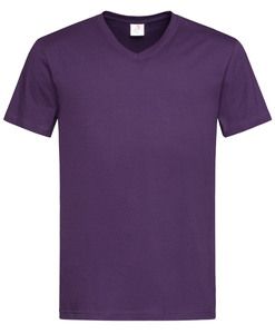 Stedman STE2300 - V-neck t-shirt for men CLASSIC Deep Berry