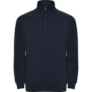 Roly SU1109 - ANETO Sweatshirt with matching half zip and polo neck Navy Blue