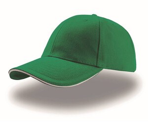 Atlantis AT003 - 6-panel sandwich cap Green/ White