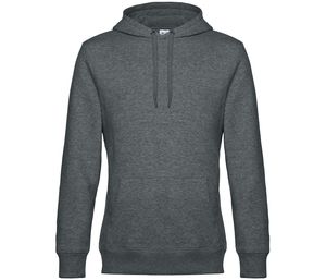 B&C BCU02K - Hoodie King Heather Mid Grey