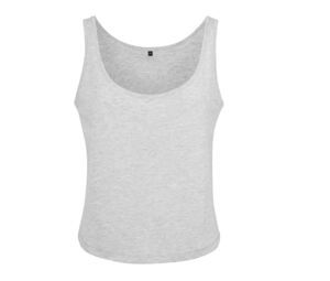 Build Your Brand BY051 - Loose tank top woman Heather Grey