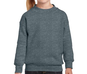 Gildan GN911 - Kids Round Neck Sweatshirt Dark Heather