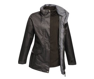 Regatta RGA148 - Breathable 3 in 1 women's parka Black / Black